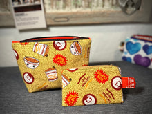 Load image into Gallery viewer, Noodles Fabric Lined Zipper Pouch
