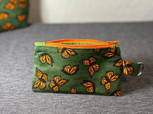 Load image into Gallery viewer, Butterflies Fabric Lined Zipper Pouch
