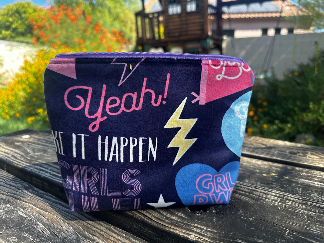 Girl Power Soft Zipper Pouch