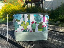 Load image into Gallery viewer, Cactus Zipper Pouch &amp; Coin Purse
